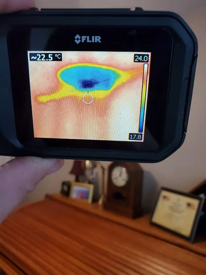 Thermal imaging inspection for water damage in New Haven